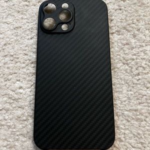 Carbon fiber Later case for iPhone 13 Pro Max.